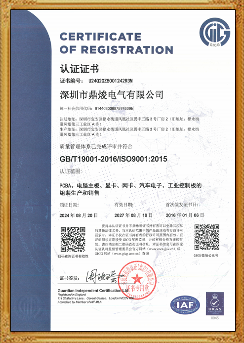GB认证证书