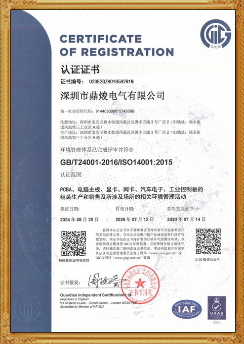 GB认证证书